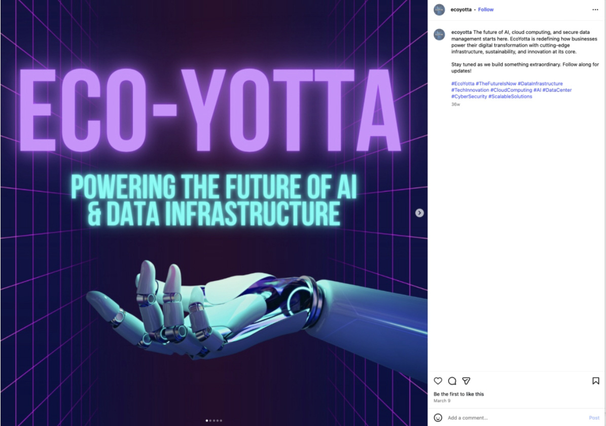 This Eco-Yotta social media post was reportedly removed after the October Oneonta Town Board meeting. (Graphic provided)