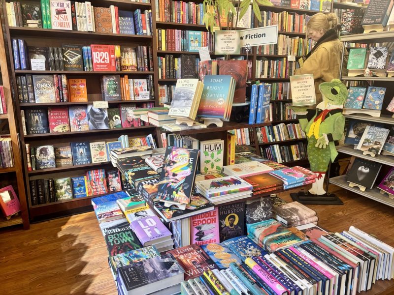 Green Toad Bookstore carries a wide variety of reading and gift-giving choices.