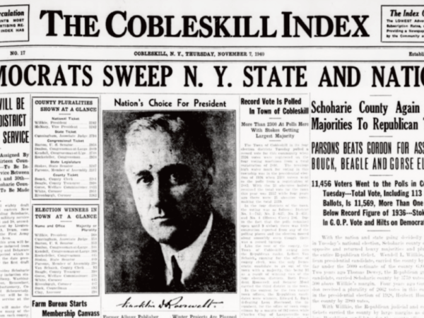 November 1940 in Cobleskill